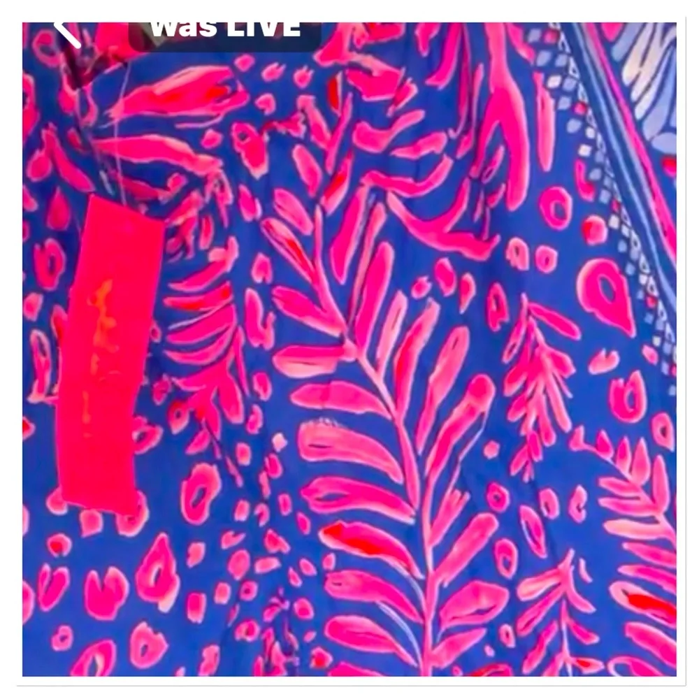 NWT Lilly Pulitzer Bal Harbour Mid Rise Palazzo Womens Pants Pundy Blue - Picture 8 of 9